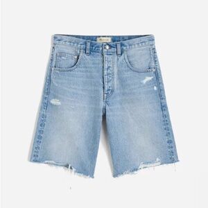 Madewell The Essex Long Baggy Short In Londe Wash